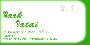 mark vatai business card